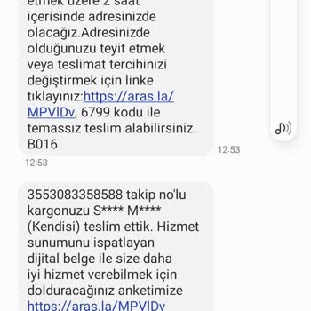 Aras Kargo Eksik Teslimat Ve İlgisiz Müşteri Hizmeti