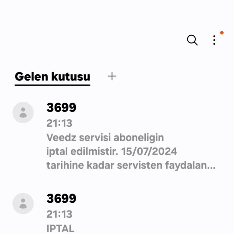 Veedz-tr.com Veedz Uygulaması Abonelik İptali Alınan Ücretin İadesi