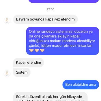 Eda Demirbaş Beauty Studio Müşteri Mağduriyeti İletişim Problemi