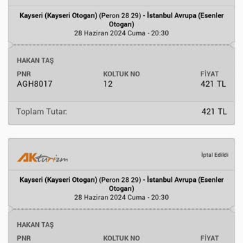 Obilet'ten Aldığım Biletin İptali Ve Fiyat Artışı Mağduriyeti