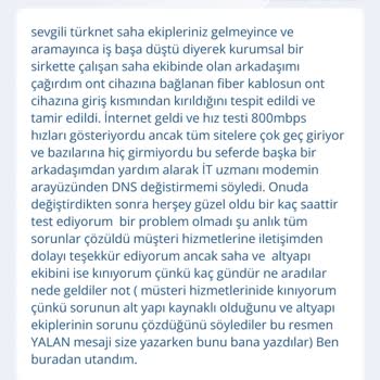 TurkNet Saha Ekibi Ve Müşteri Hizmetleri Gelmemesi Ve Yalanı.