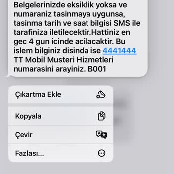 Türk Telekom 3 Günlük Telefon Faturası 204 TL