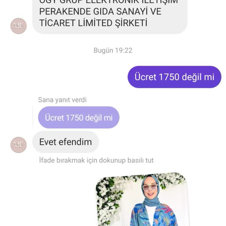 ModaEcre (Instagram) Instagram'da Güvenilir Olmayan Kıyafet Satışı