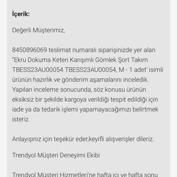 Trendyolmilla Paramı Geri Vermiyor