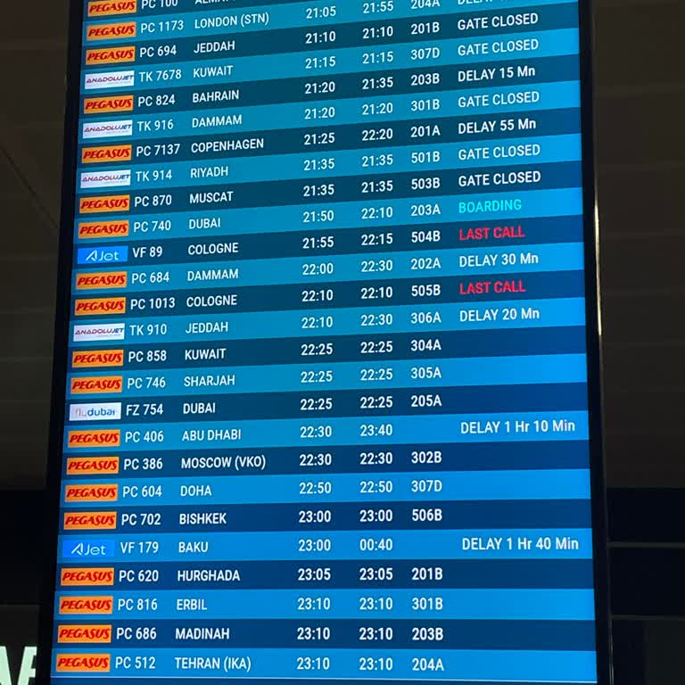 Ajet Tekrarlanan Rötarlar Ve Uçağın Kaçırılması