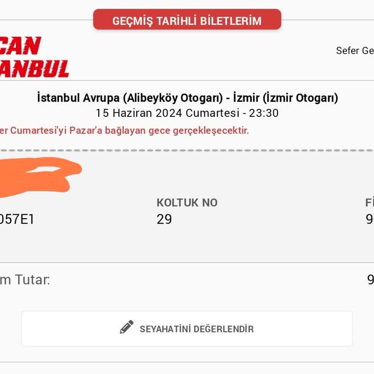 Obilet Can İstanbul Turizm Otobüs Firması