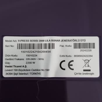 Vestel Buharlı Ütü Aldım Arızalandı