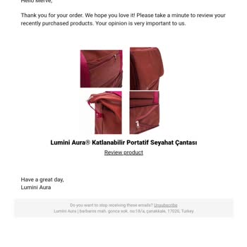 Lumini Aura Teslim Edilmeyen Sipariş Ve Firmanın Cevapsız Kalması