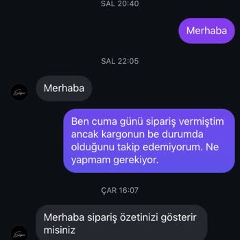Eleganz Siparişim Elime Ulaşmadı