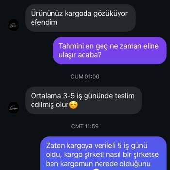 Eleganz Siparişim Elime Ulaşmadı