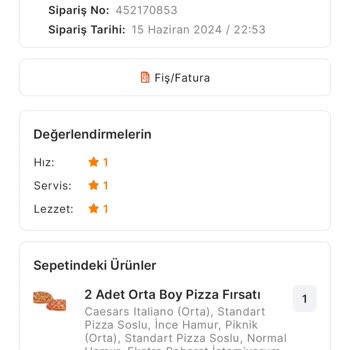 Little Caesars 120 Dakikada Gelmeyen Pizza