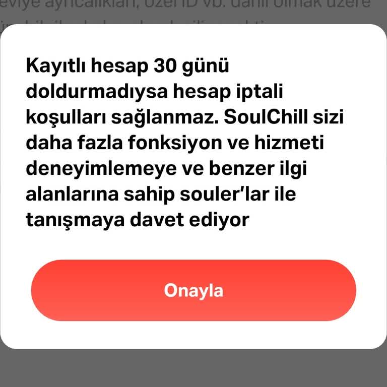 Soulchill Hesabımı Silmek İstiyorum