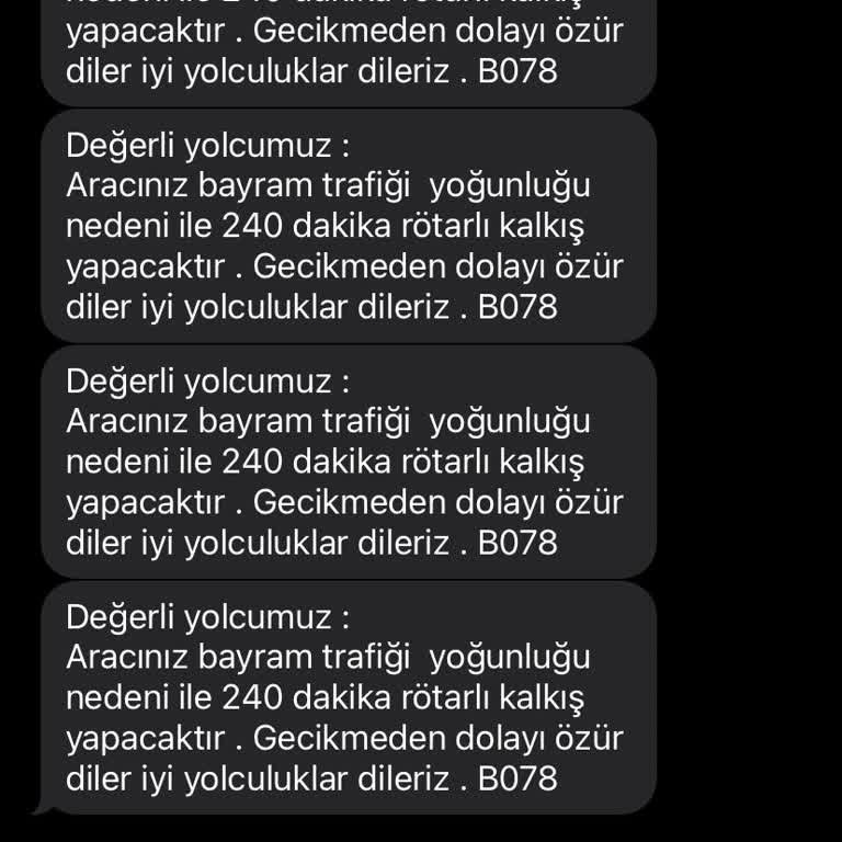 Kamil Koç Otobüs 4 Saat Rötar