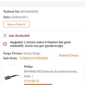 İade Hakkım Olduğu Halde İade Almıyor Trendyol
