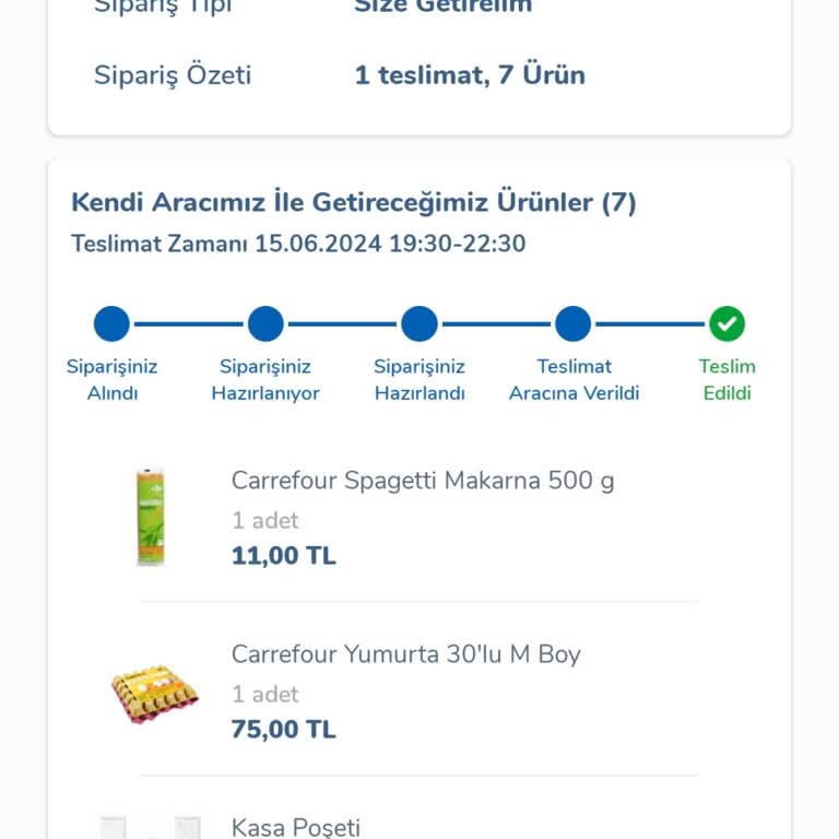 Carrefour SA Geç Teslim Ve Dağıtıcı Kişinin Sorumsuzluğu