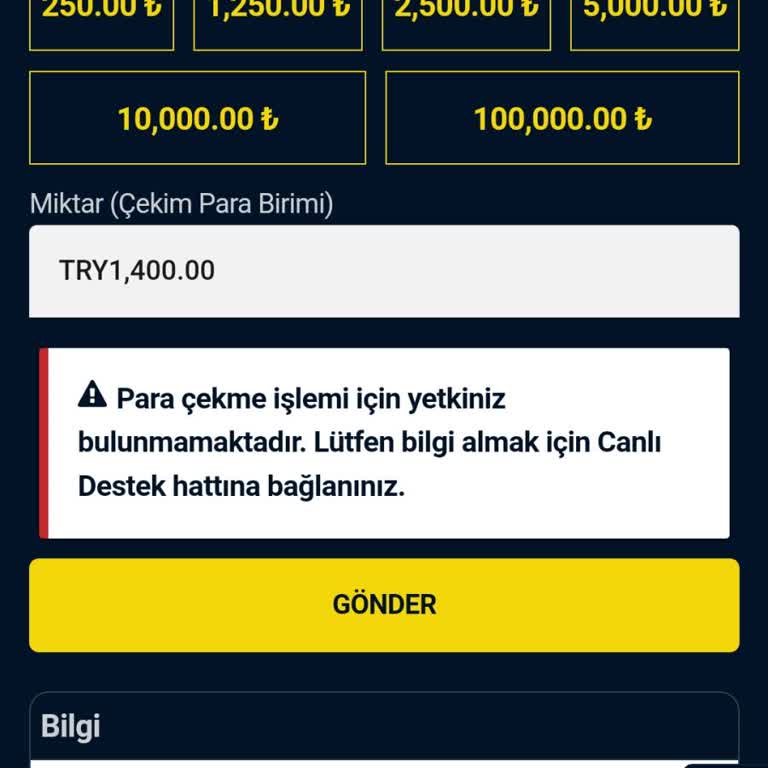 Hitbet Para Çekemiyorum Lütfen Yardımcı Olun