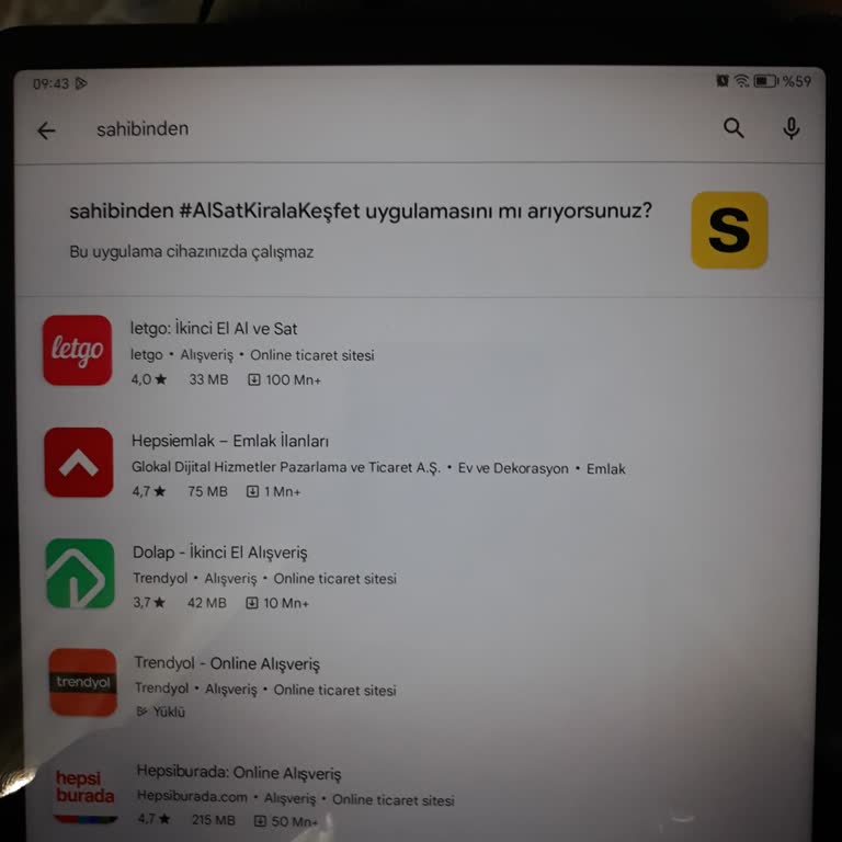Honor X9 Tablette Sahibinden Çalışmıyor