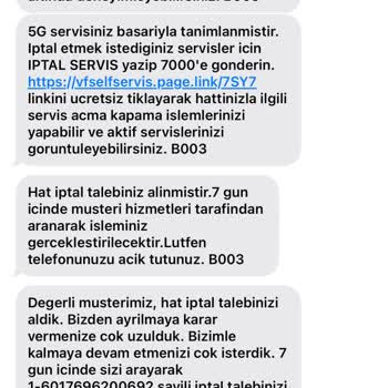 Vodafone Fahiş Fiyat İle Taahhüdüm Yenilenmiş