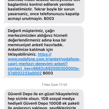Vodafone Fahiş Fiyat İle Taahhüdüm Yenilenmiş