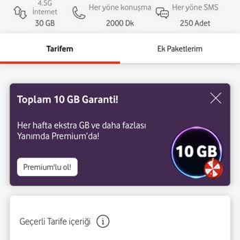 Vodafone Fahiş Fiyat İle Taahhüdüm Yenilenmiş