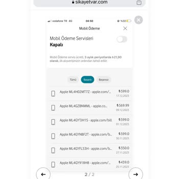 Vodafone Ve İphone Şikayet Var