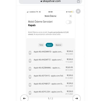 Vodafone Ve İphone Şikayet Var