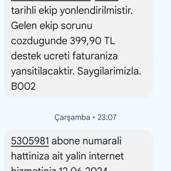 Millenicom Fesih Başvuru Çok Zor Ve Arıza Ücreti Müşteriden Kesiyor.