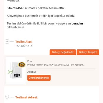 ECA Kampanya Dahilinde Gelmeyen Oda Termostatı