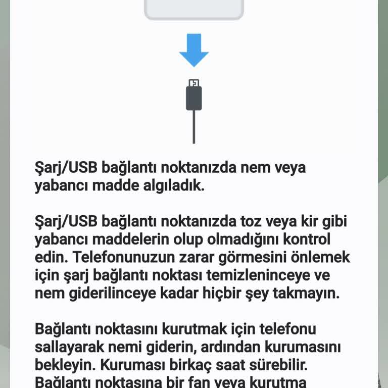 Samsung Galaxy A54 Sıvı Ve Nem Uyarısı