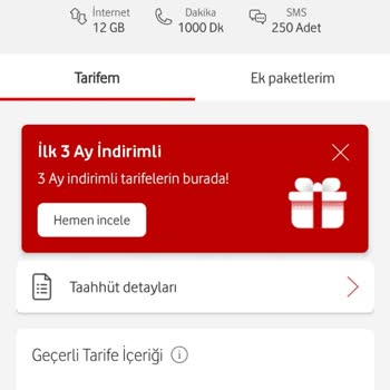 Vodafone Tarife Fiyatlarını Kullanıcılara Farklı Sunulması