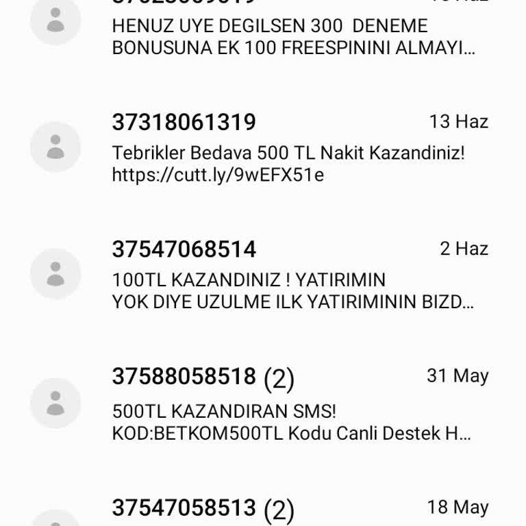 Vodafone'dan Gelen Rahatsız Edici Mesajlar Ve Yetersiz Hizmet