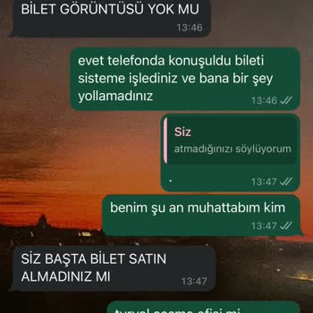 Turyol Bilet Saatim Söylenmedi Ve Kötü Konuşuldu