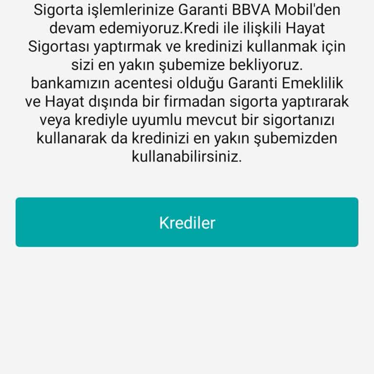 Garanti BBVA Garanti 0 Faizli Kredi