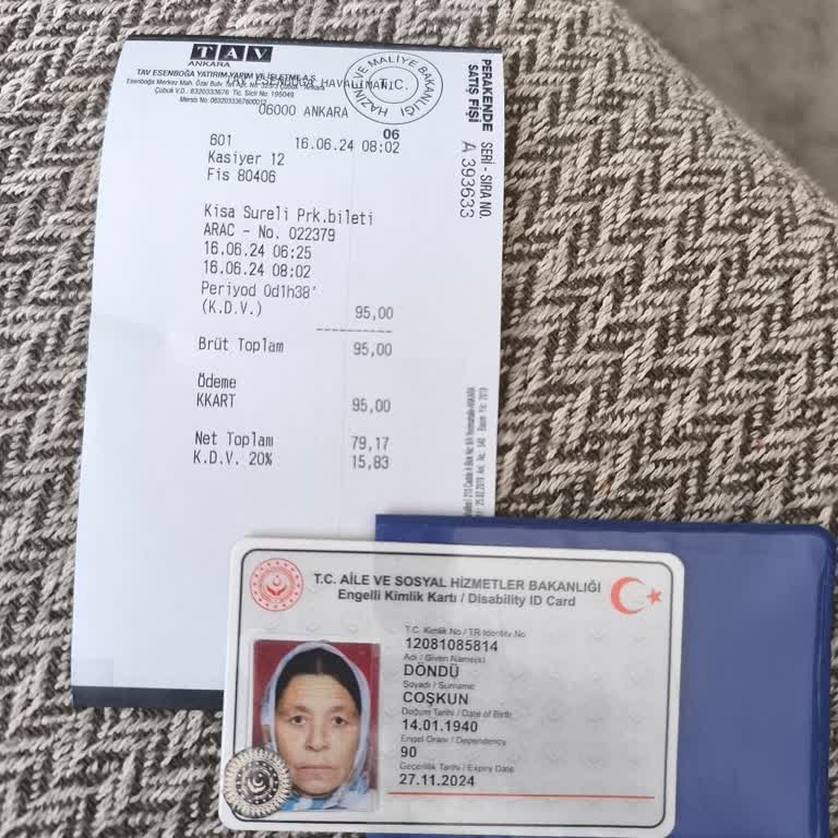 Esenboğa Havalimanı TAV Havalimanları Engelli Otoparkında Para Ödedik