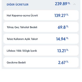 Turkcell Fatura Gecikmesi Nedeniyle Yüksek Ek Ücretler