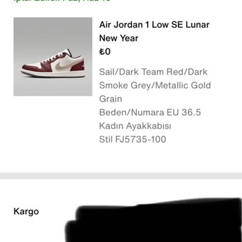 Nike Siparişimi İptal Ediyor