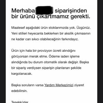 Nike Siparişimi İptal Ediyor