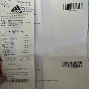 Adidas İncelemeye Gönderilen Ürünün Geri Gönderilmesi