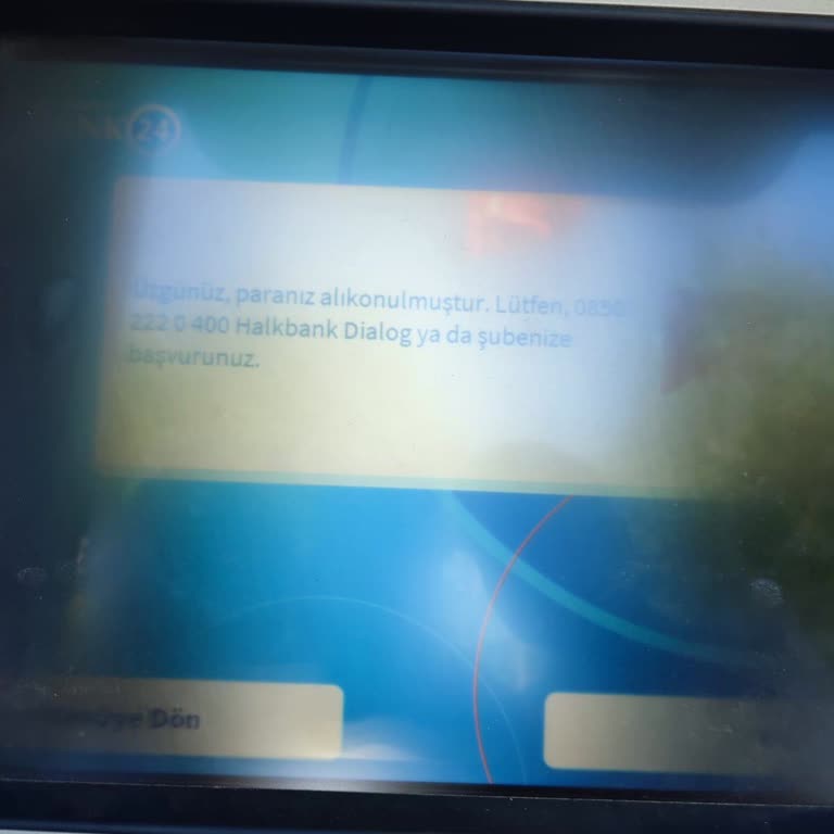 Halkbank ATM Ye Yatırdığım Parayı Vermiyor