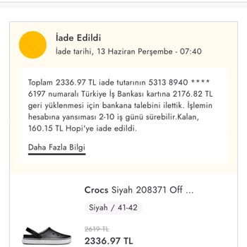 Boyner İade Sürecinde Eksik İade Yaptı