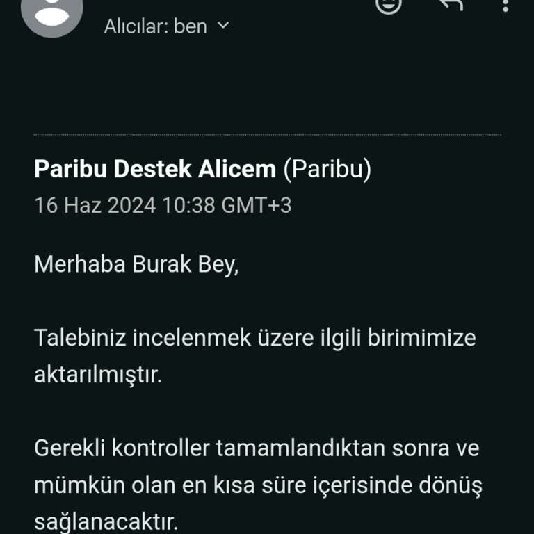 Kripto Paribu Para İade Yapmıyor