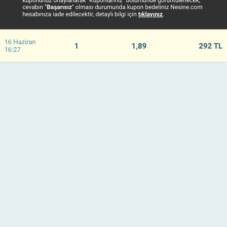 Kazanan Kuponu Nesine'nin İptal Etmesi