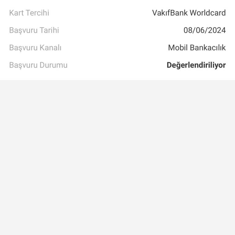 VakıfBank Kredi Kartı Başvurum 8 Gündür Değerlendirmede