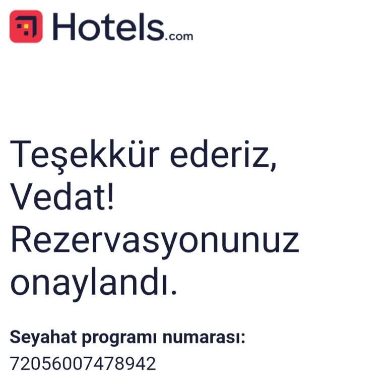 Hotels.com Var Olmayan Apart Rezervasyonu