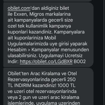 Obilet Ak Turizm Adlı Firmanın Biletimi Habersiz İptal Etmesi