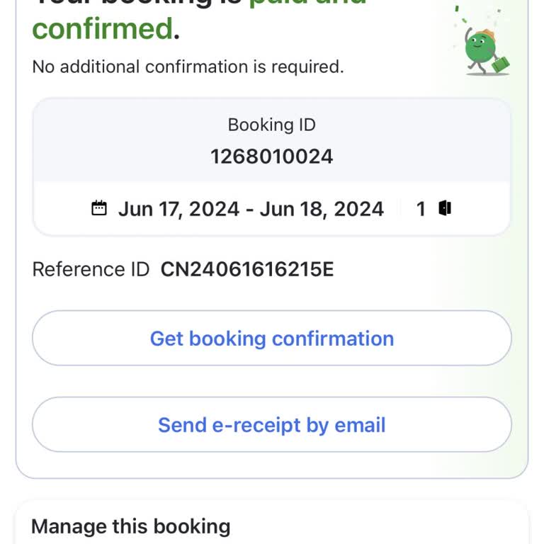 Fake Reservation Agoda