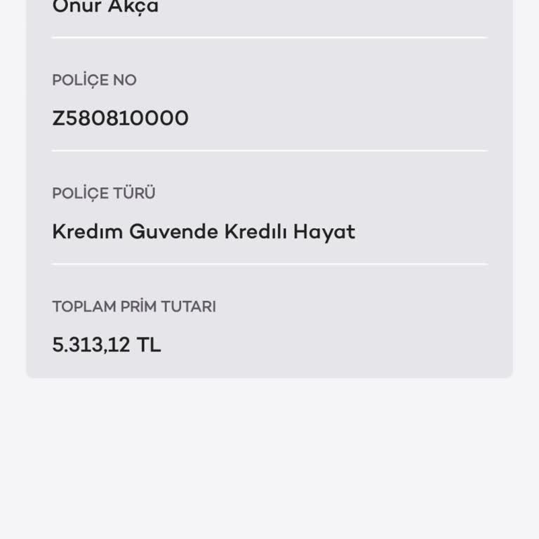 AgeSA Hayat ve Emeklilik Akbank Kredim Güvende Sigorta İptali