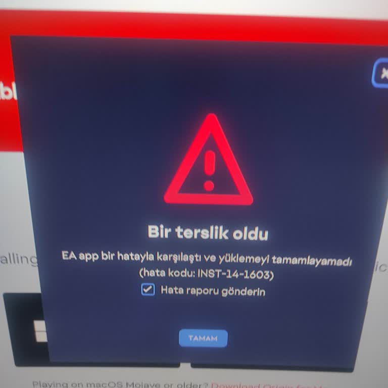 Ea Dan Şikayetçiyim Ea Yükleme Hatası Veriyor
