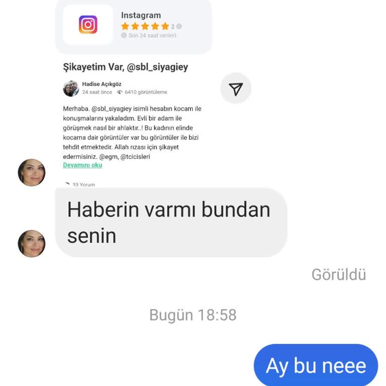 Guncelsikayetlerimiz.com Hadise Açıkgöz Asılsız İftira