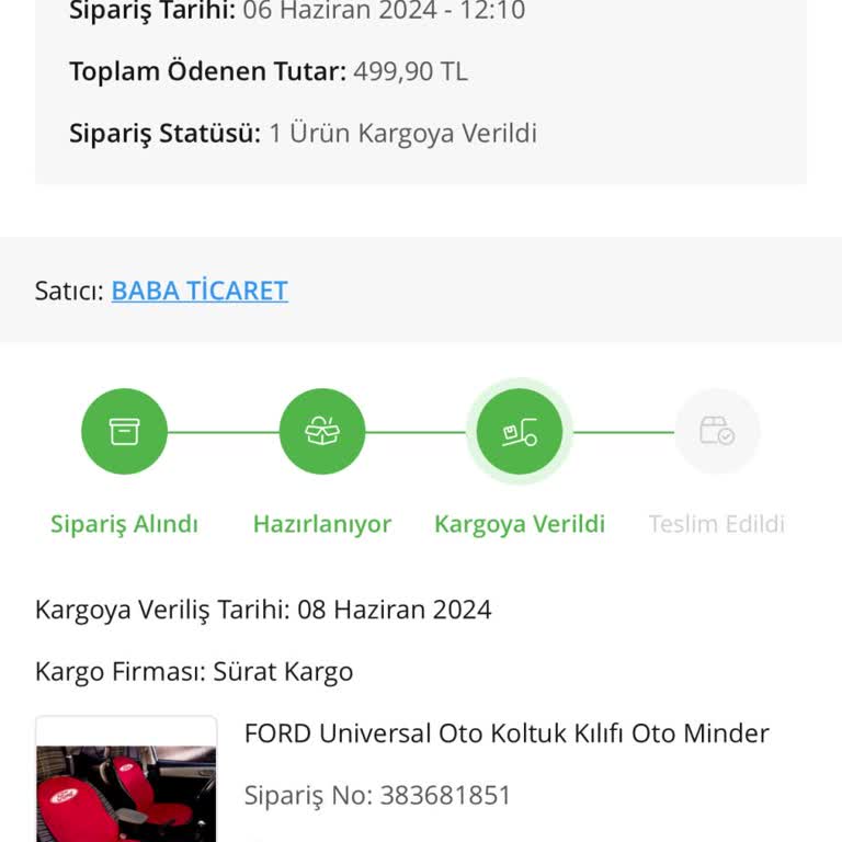 ÇiçekSepeti Teslim Edilmeyen Kargo Hk.